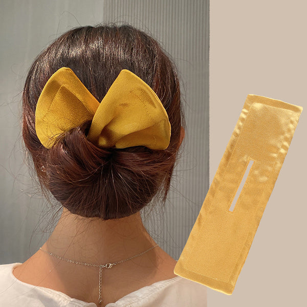 Printed Headband Hair Coiler French Vintage Bow