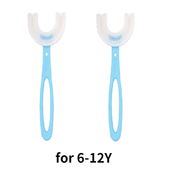 Baby Toothbrush Children 360 Degree U-shaped Child Toothbrush Teethers Soft Silicone Baby Brush Kids Teeth Oral Care Cleaning